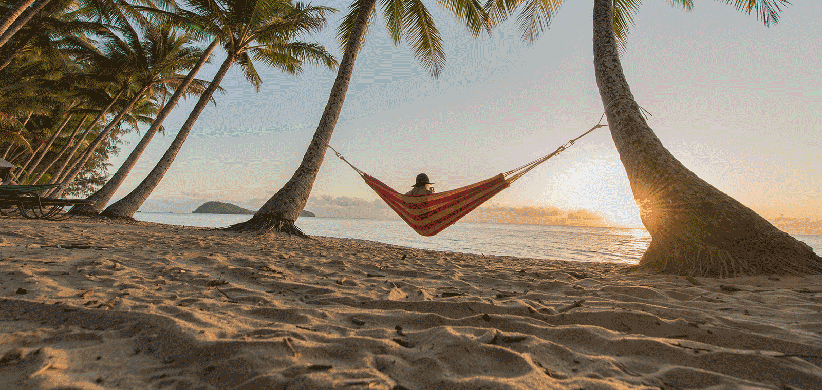 Hammock on beach