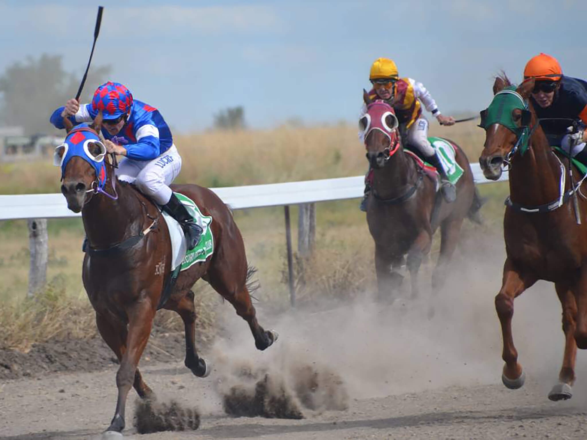 Racing action at Gregory Downs