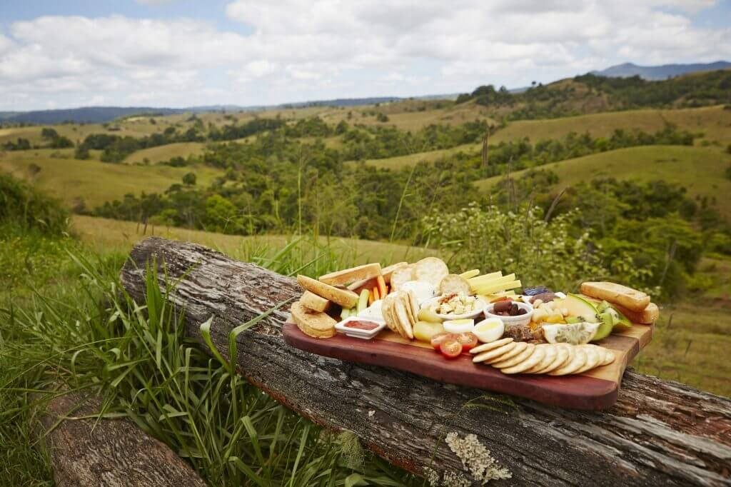 Cheese plater with view