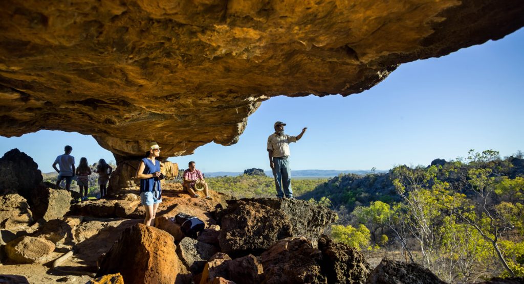 Large rock and view