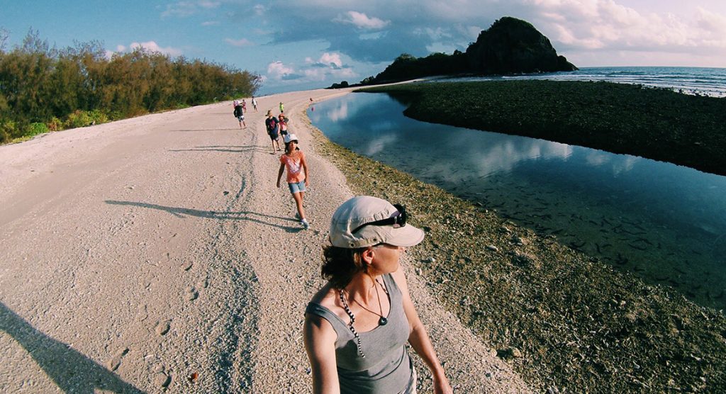 Beach walking