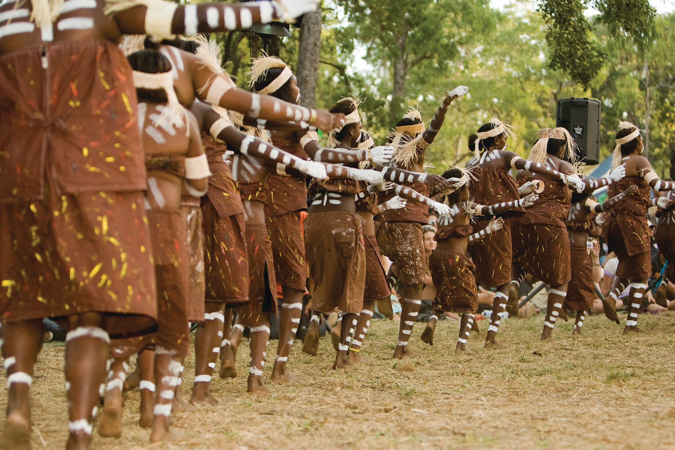 Aborignal dancers at Laura Dance Festival