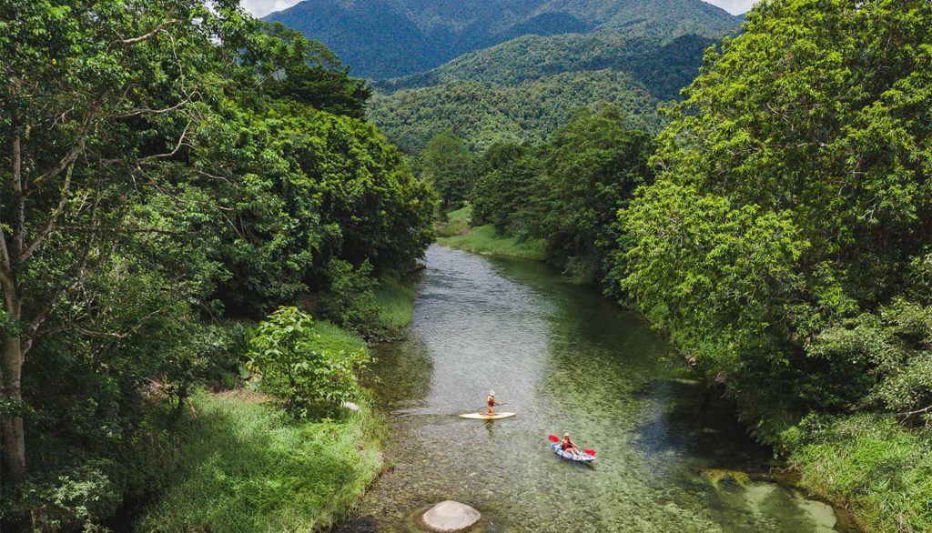 babinda kayaking aerial