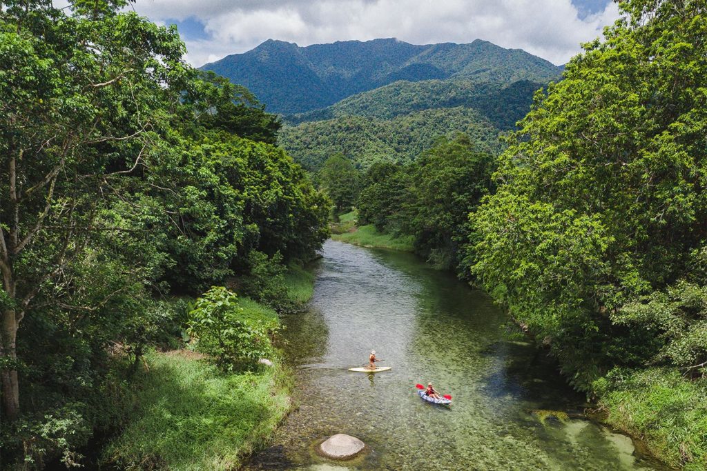 Babinda Kayaking aerial