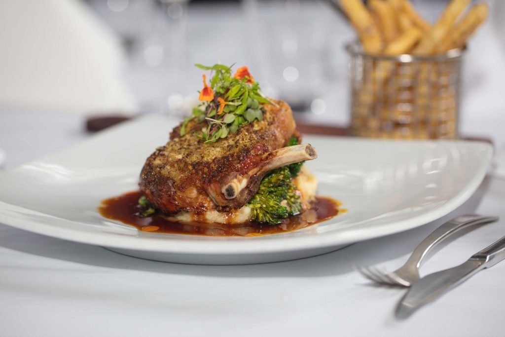 Bacon Crusted Pork Cutlet at Watergate Restaurant