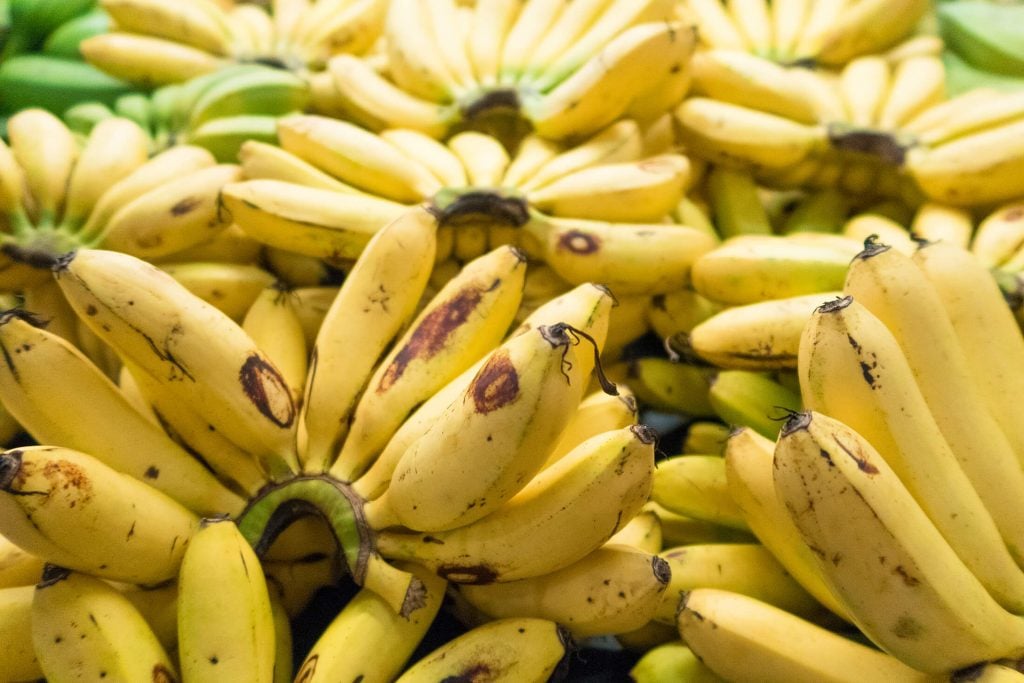 bananas at a fruit stall on the cassowary coast