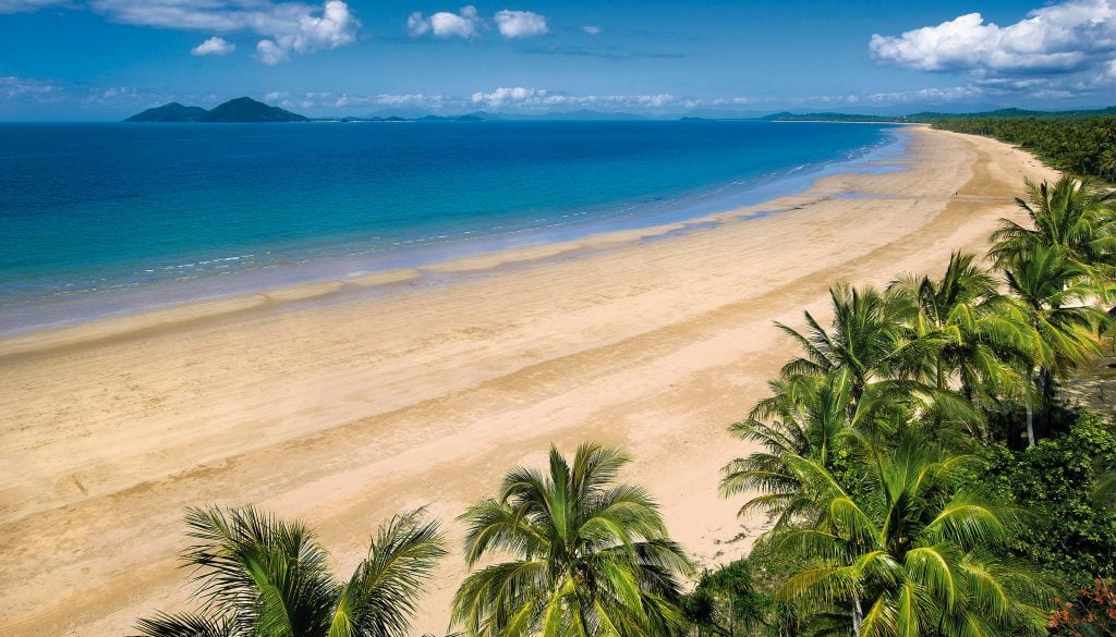 large beach in north queensland