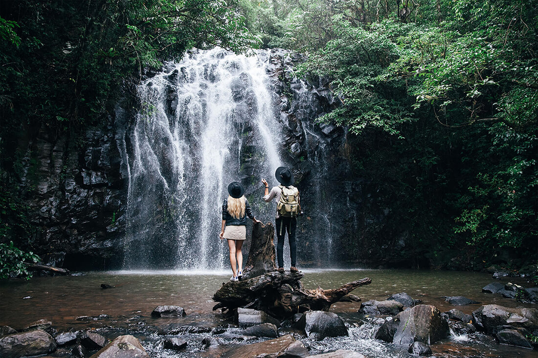 Couple at Ellinjaa Falls