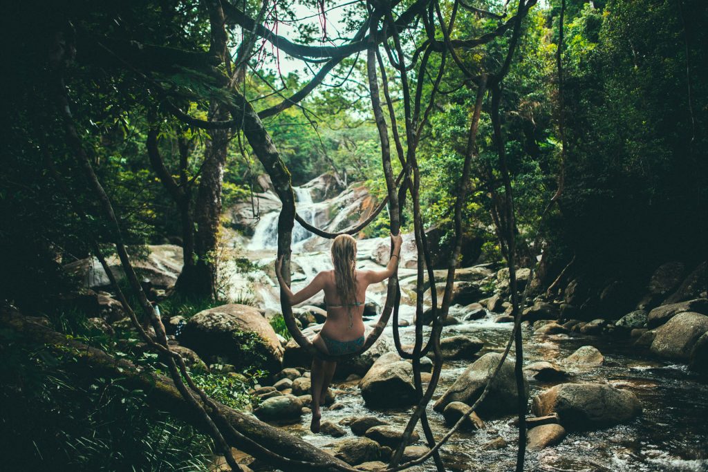 Hanging out at Josephine Falls