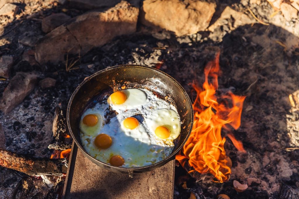 Eggs on the fire Jarramali Rock Art Tours