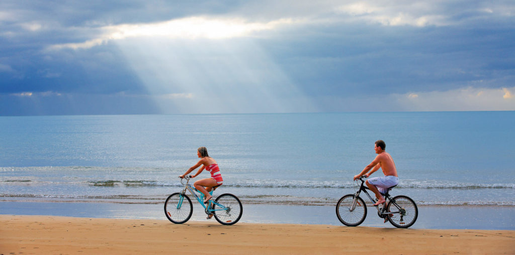 riding along mission beach