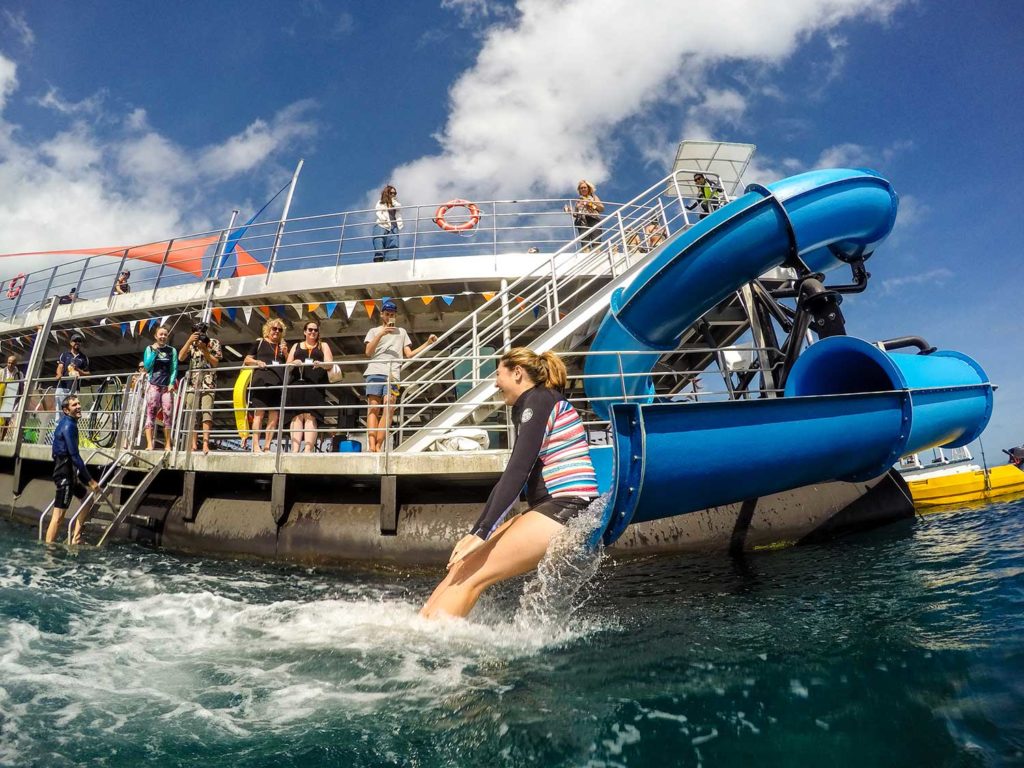 sunlover reef cruises water slide