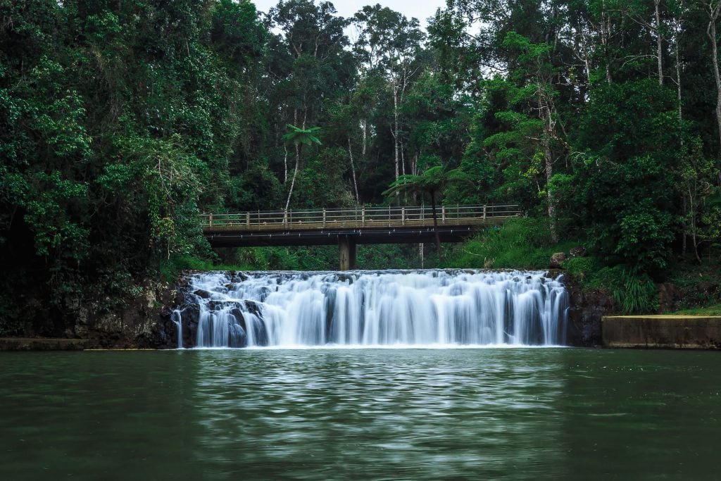 malanda falls on the atherton tablelands
