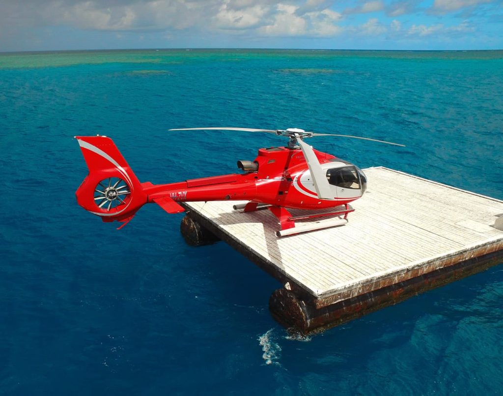 Get High Package. Reef / Heli Scenic Flight / Dive package