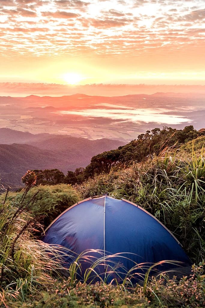 Camping on Bartle Frere