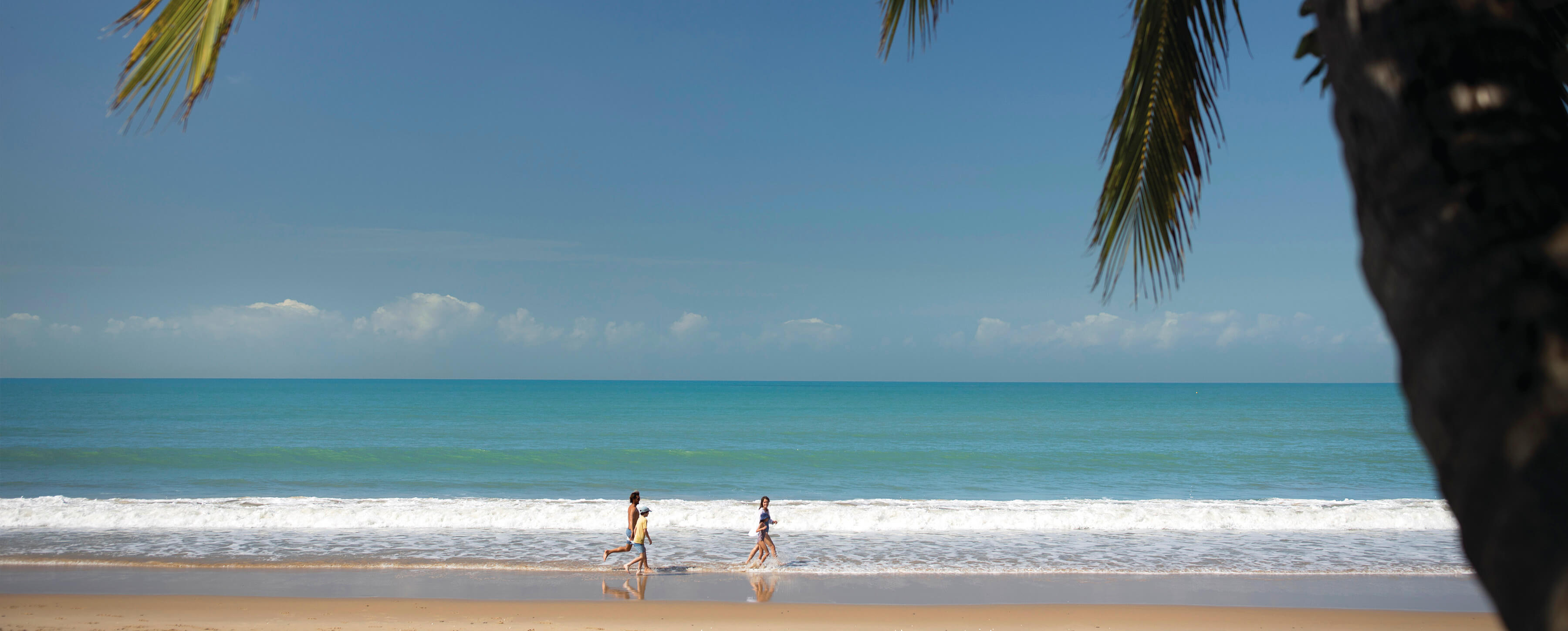 Running on the beach