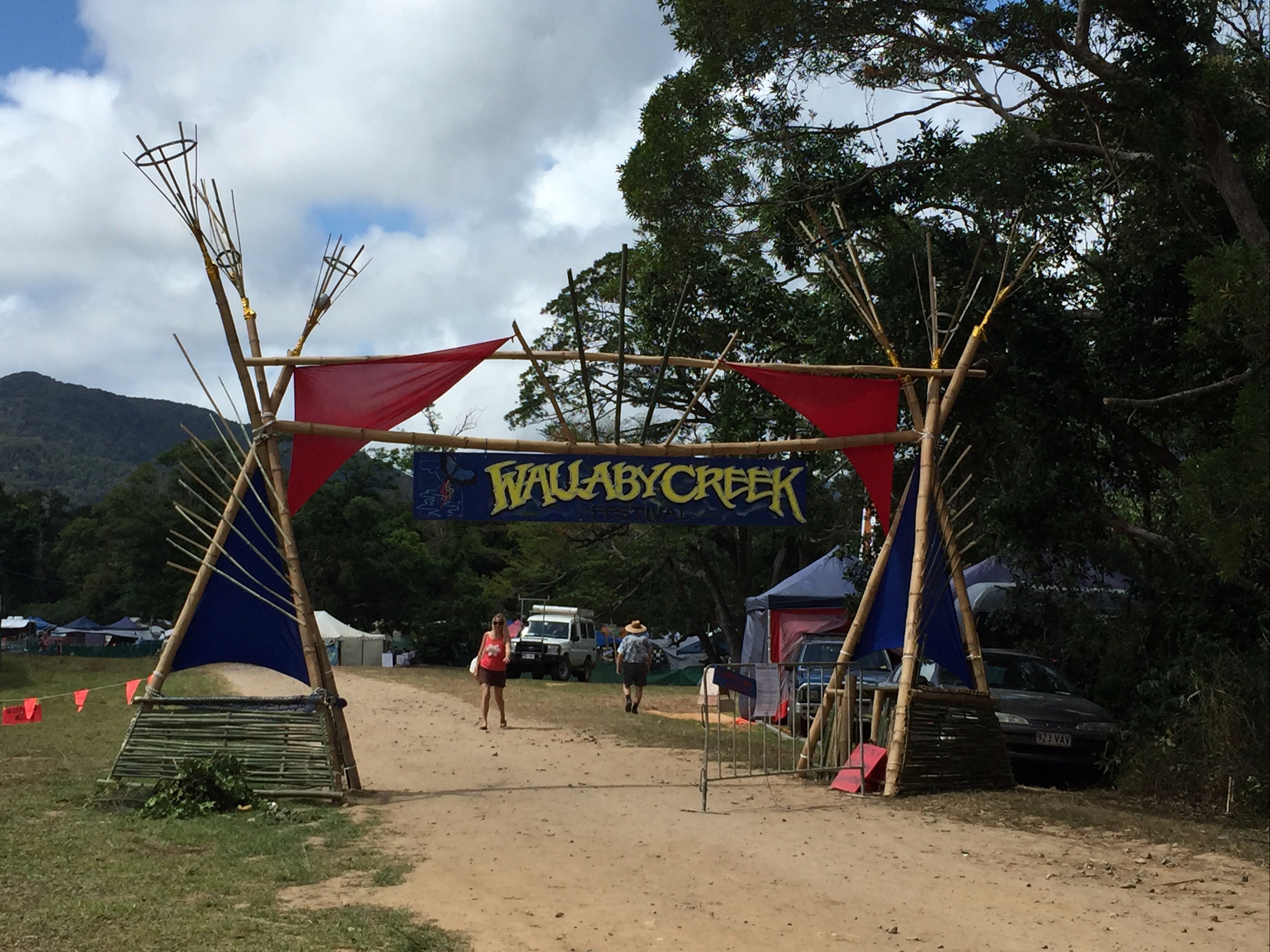 Entrance gates to Wallaby Creek Festival
