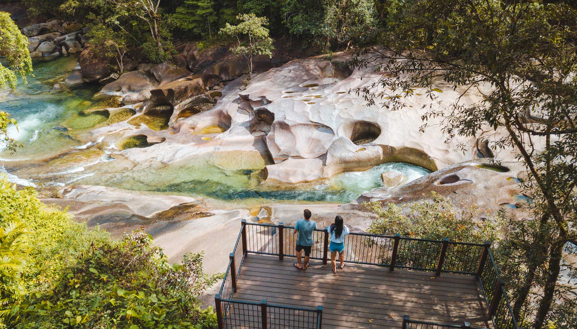 devils pool lookout babinda boulders