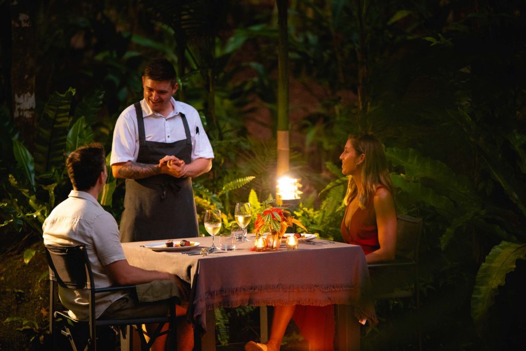 dining at daintree eco lodge