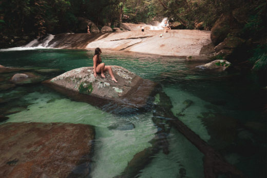 girl at Josephine Falls