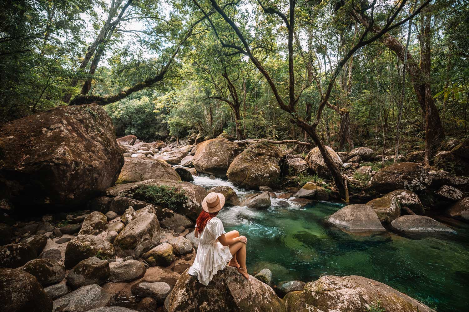 girl at mossman gorge