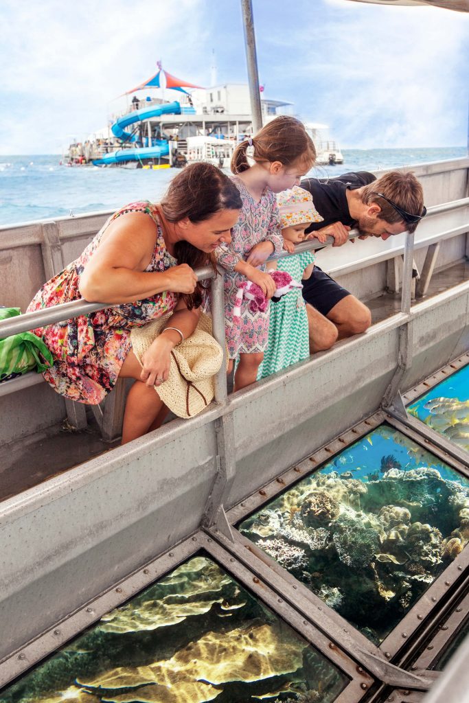 Glass bottom boat at Moore Reef - Sunlover