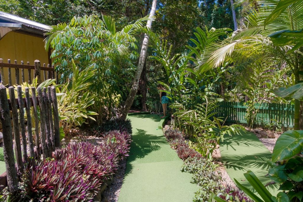 Mini golf at Kuranda Markets